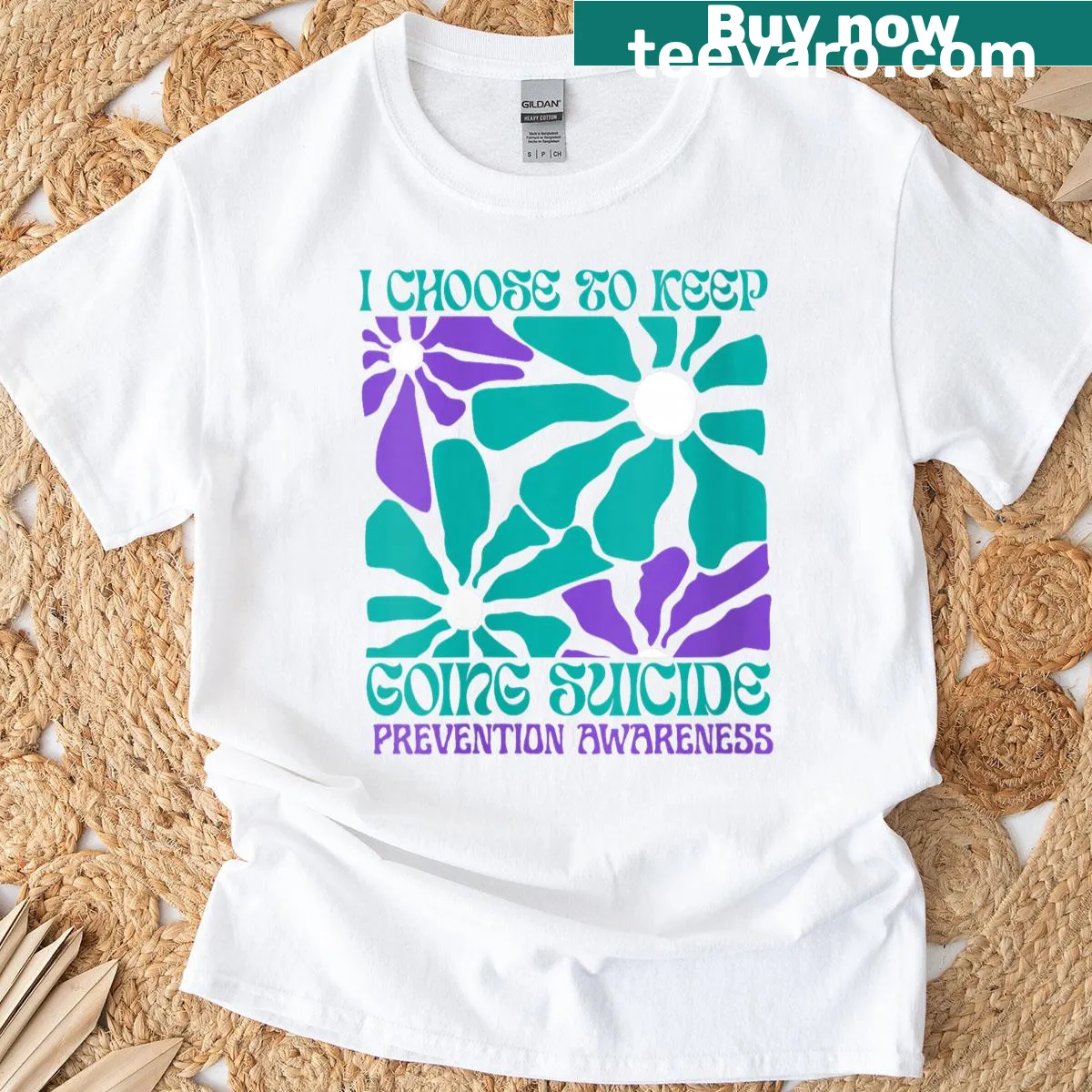 Women’s t-shirt with a motivational message about resilience for mental health — on a men's t-shirt
