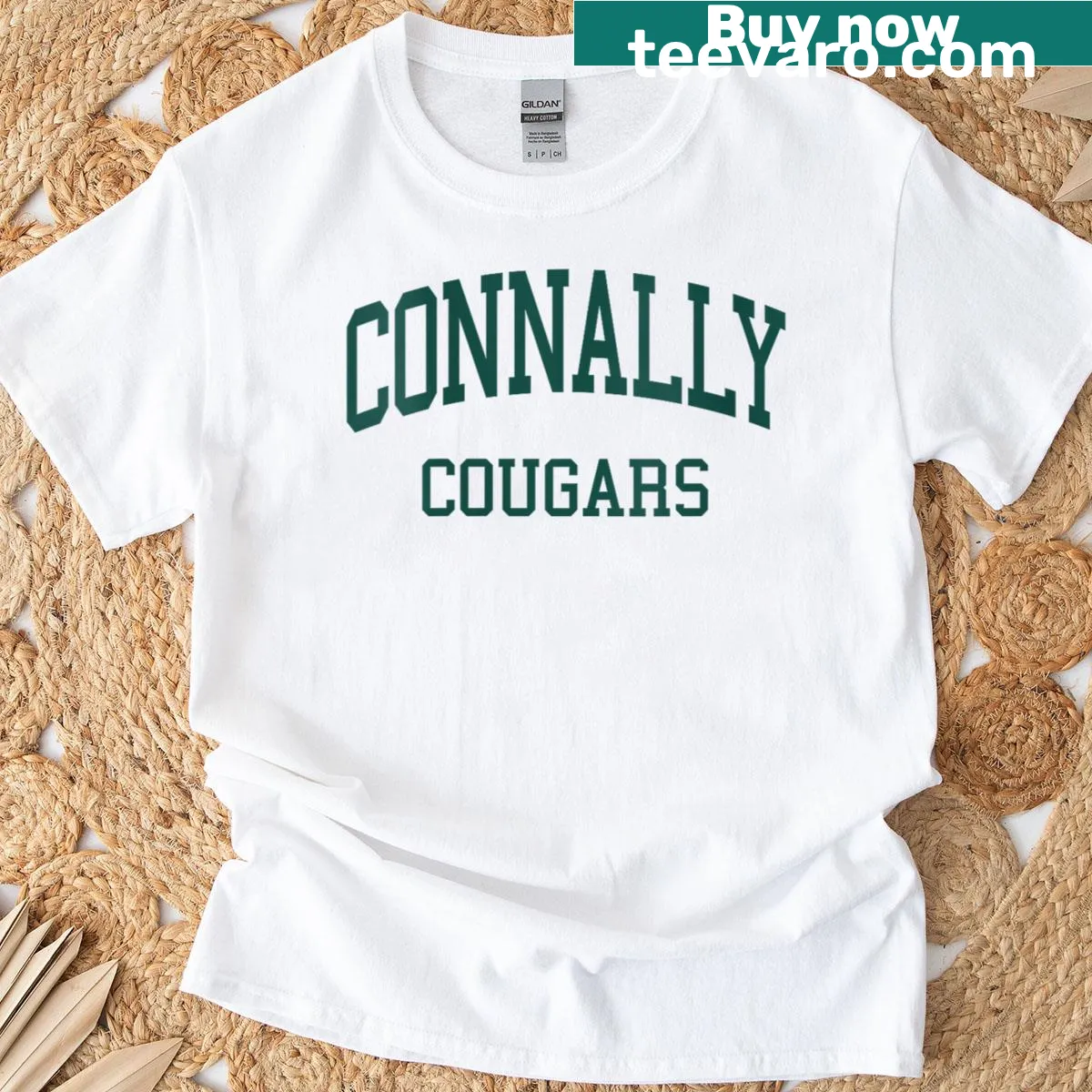 Retro Connally High School t-shirt for students and alumni — on a men's t-shirt