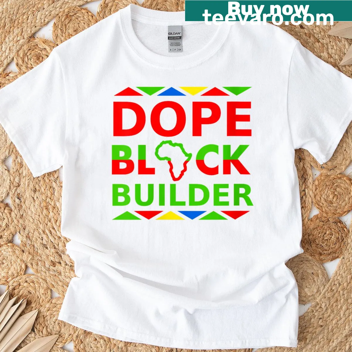 Dope Black Builder graphic T-shirt — on a men's t-shirt