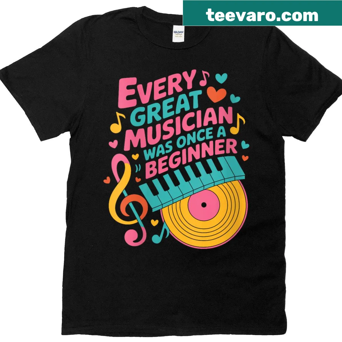Inspirational music teacher T-shirt design — on a men's t-shirt
