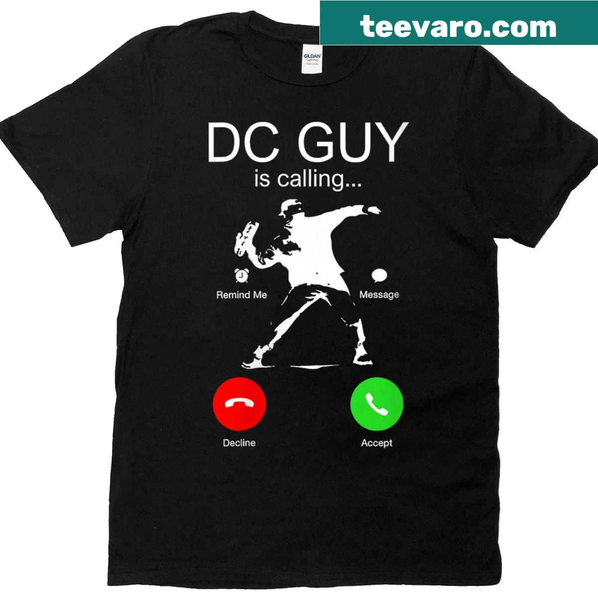 Satirical Sandwich Guy meme graphic on a protest-themed t-shirt — on a men's t-shirt