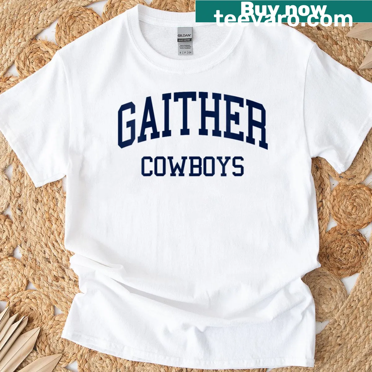 Retro Gaither High School t-shirt featuring vintage design — on a men's t-shirt