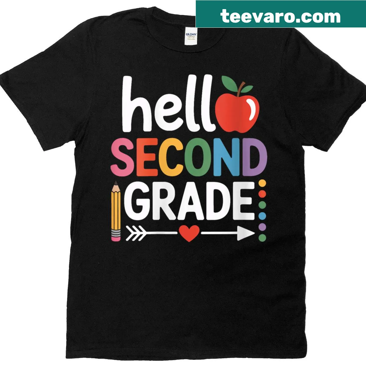 Cute classroom design T-shirt for second grade teachers — on a men's t-shirt