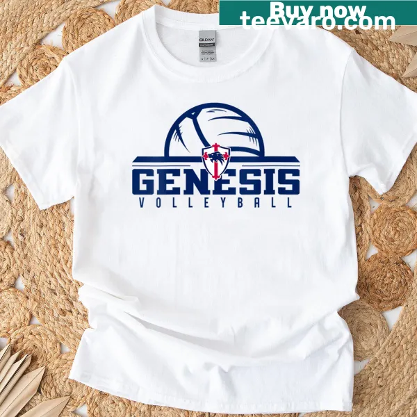 Indy Genesis volleyball T-shirt with dynamic typography design