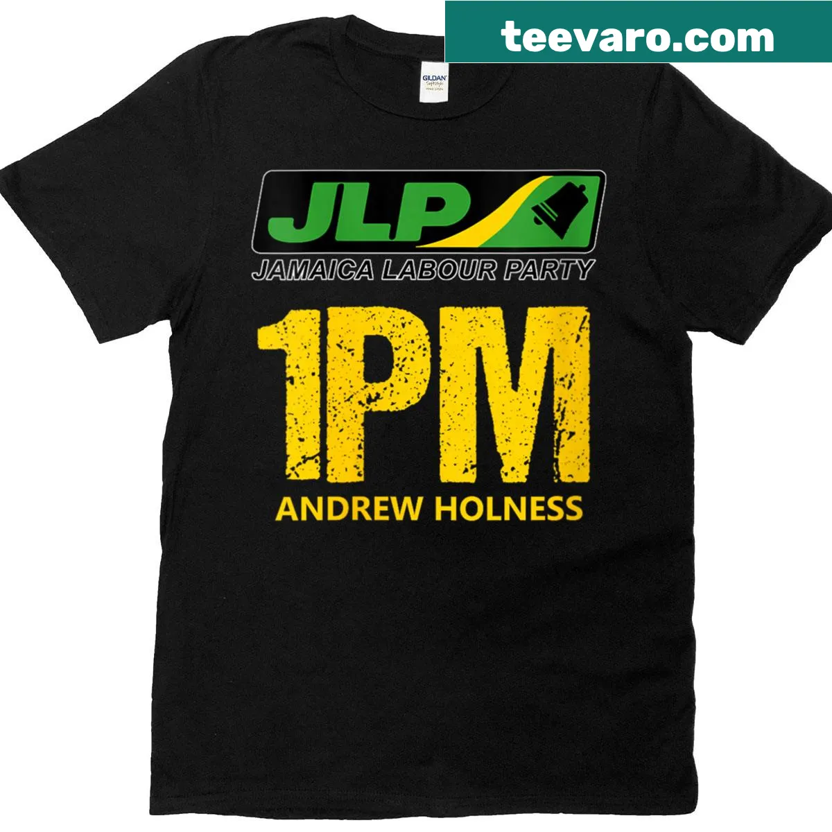 Jamaica Labour Party t-shirt featuring JLP logo for supporters. — on a men's t-shirt
