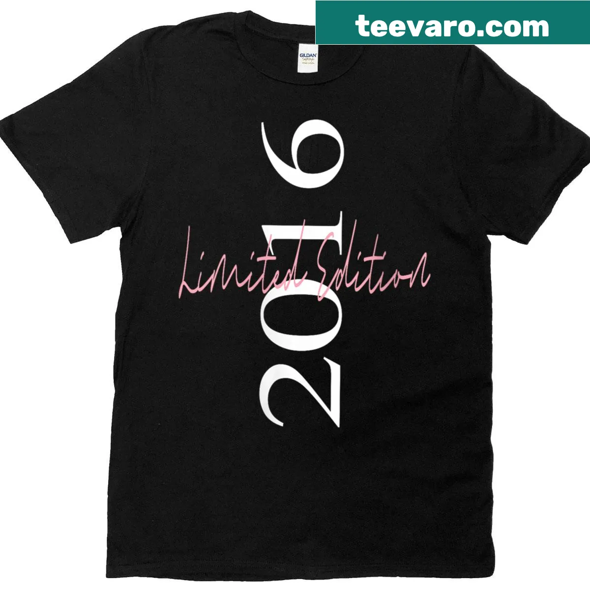 Vintage 2016 Birthday t-shirt with classic typography and distressed design — on a men's t-shirt