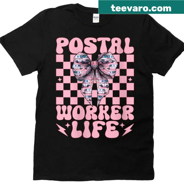 Proud postal worker t-shirt featuring the life of a mail carrier