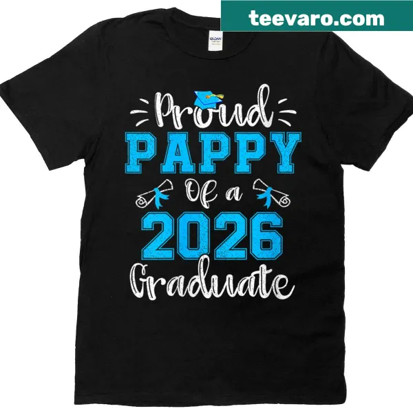 Graduation T-shirt for proud pappies of the class of 2026