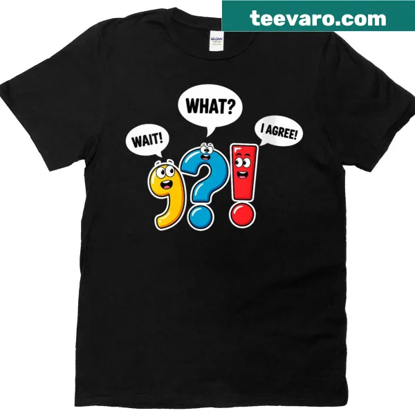 Humorous English teacher t-shirt with punctuation design
