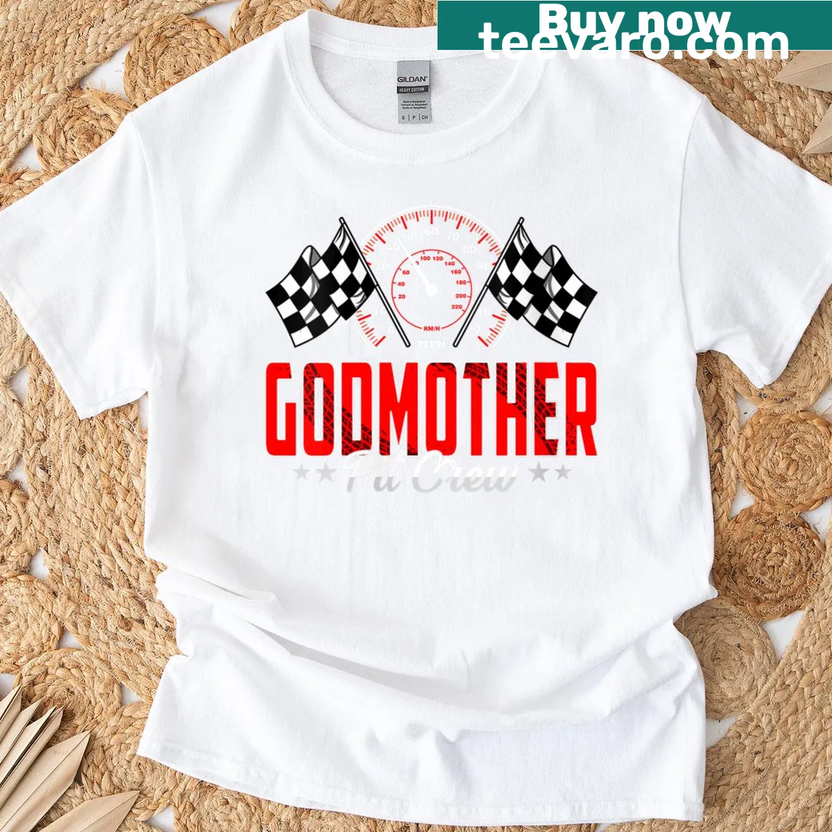 Racing-themed T-shirt for birthday parties with fun text for family and friends — on a men's t-shirt