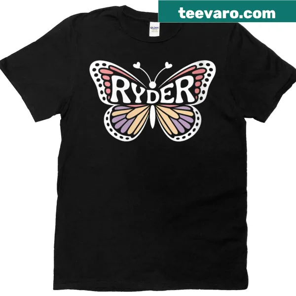 Personalized butterfly design featuring the name Ryder