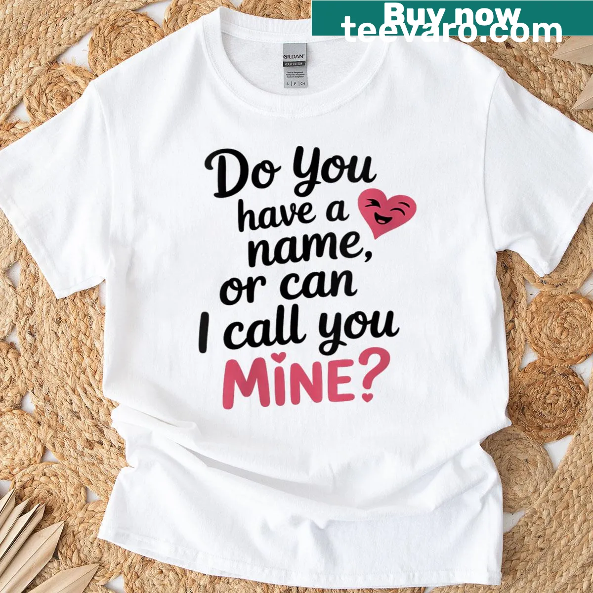 Funny T-shirt featuring clever pick-up line graphic for casual wear — on a men's t-shirt