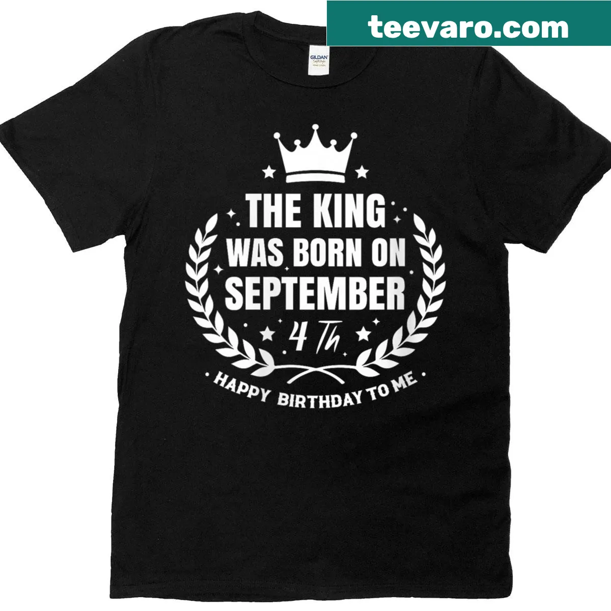 Funny Sept 4th birthday T-shirt with humorous text — on a men's t-shirt