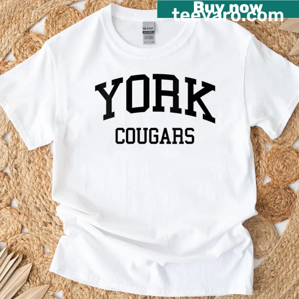 Retro York High School T-shirt with classic school emblem