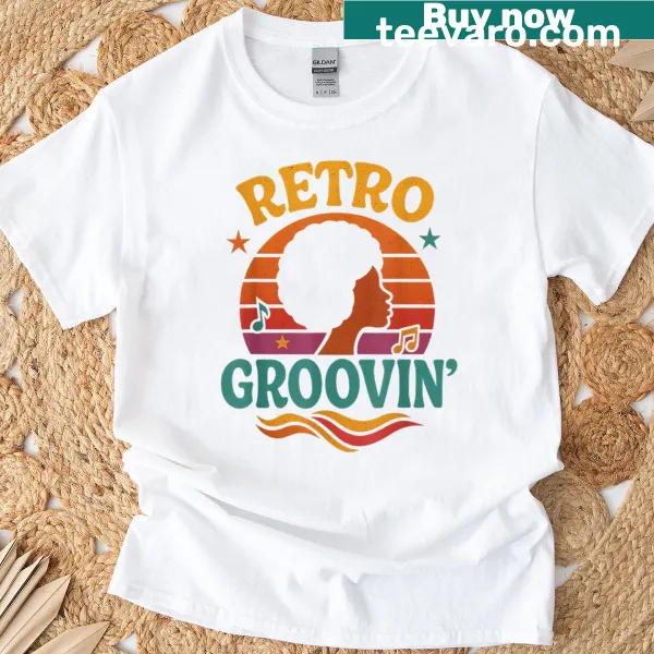 Retro t-shirt celebrating 70s funk music with a nostalgic graphic