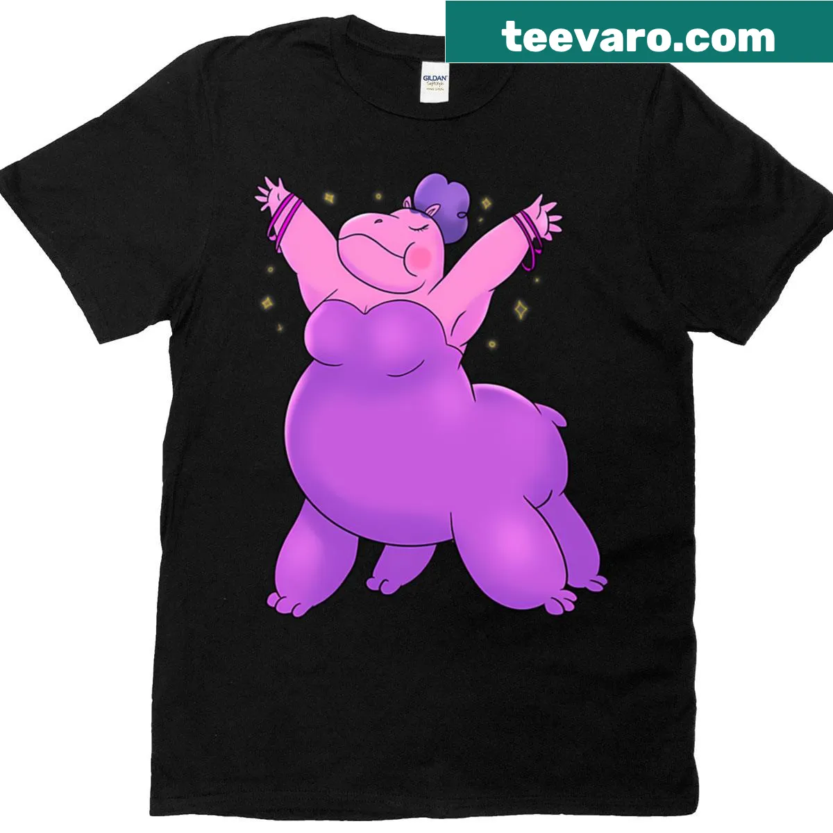 Funny cartoon T-shirt featuring anime style friends design. — on a men's t-shirt