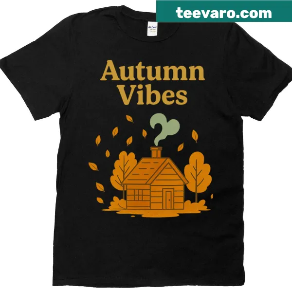 T-shirt celebrating autumn vibes with nature graphic
