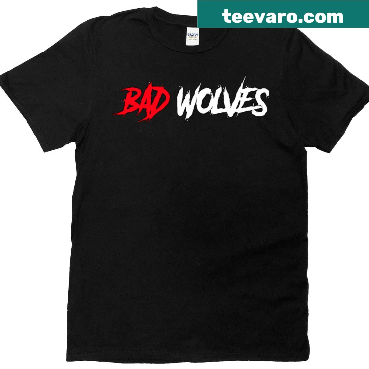 Bad Wolves concert T-shirt featuring international music tour graphic — on a men's t-shirt