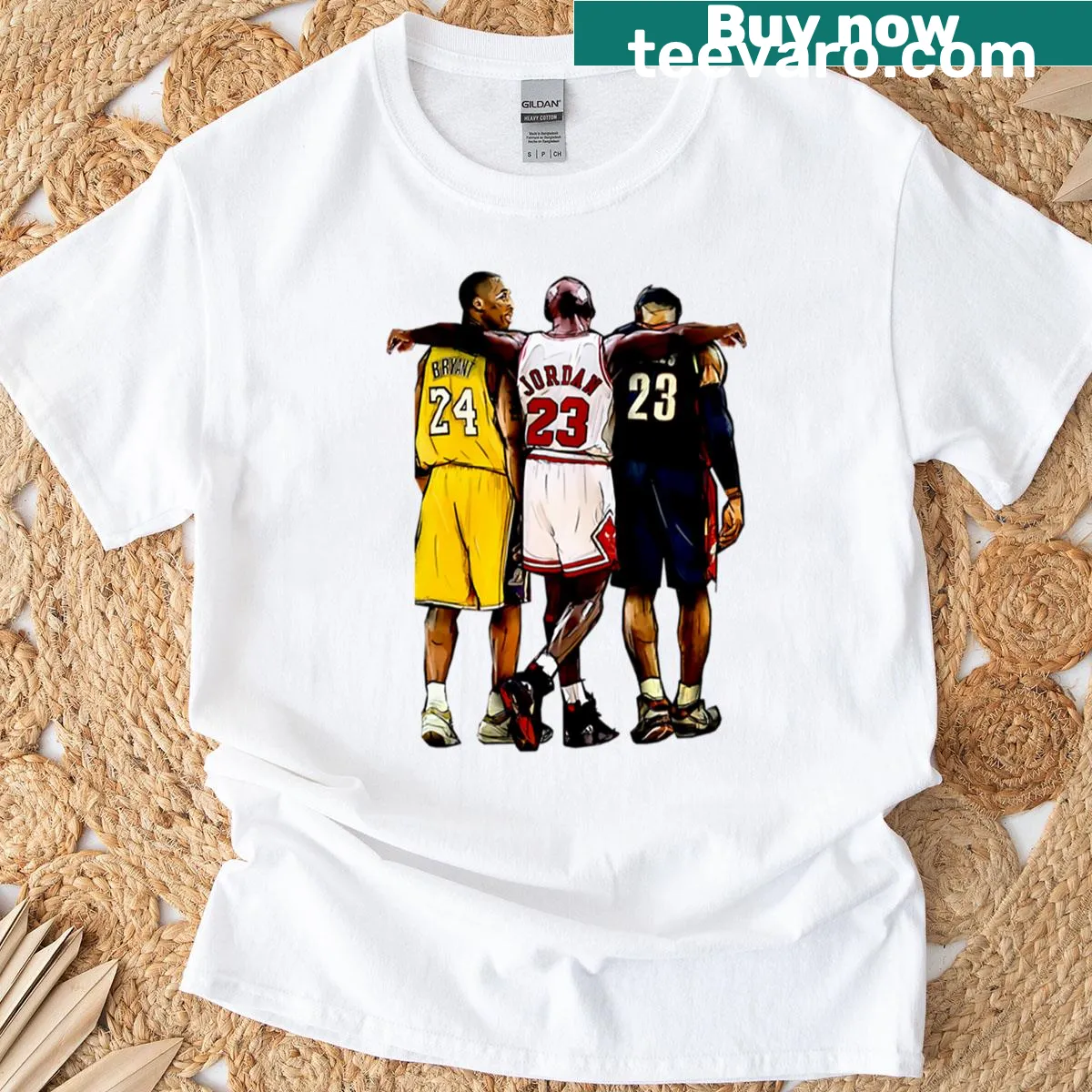 Basketball Friends t-shirt featuring playful smiling basketballs — on a men's t-shirt