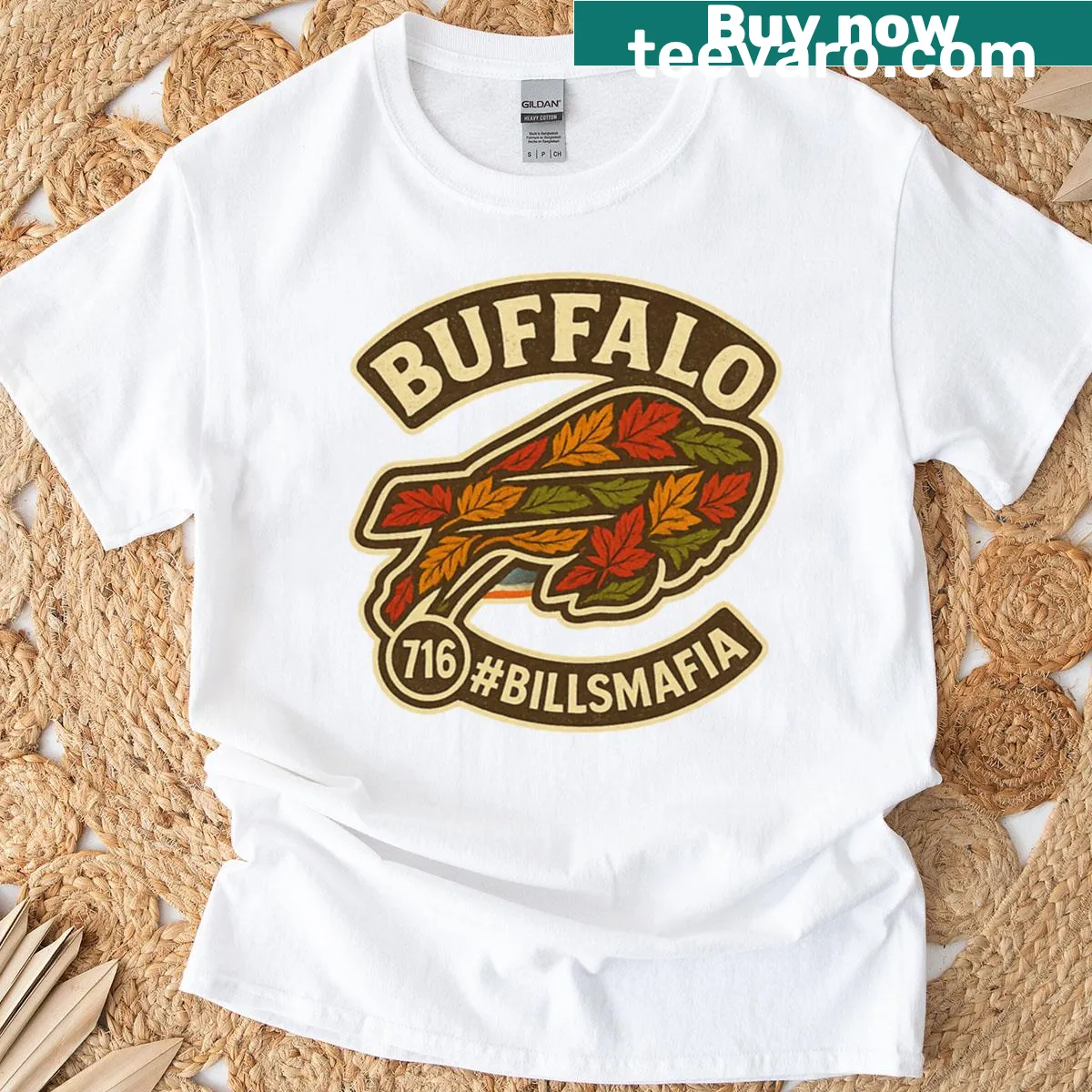 Vintage T-shirt showcasing '716 Billsmafia' for Buffalo football fans — on a men's t-shirt