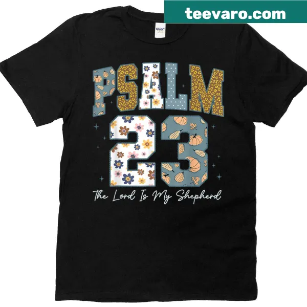 Retro t-shirt featuring Psalm 23: 'The Lord Is My Shepherd'