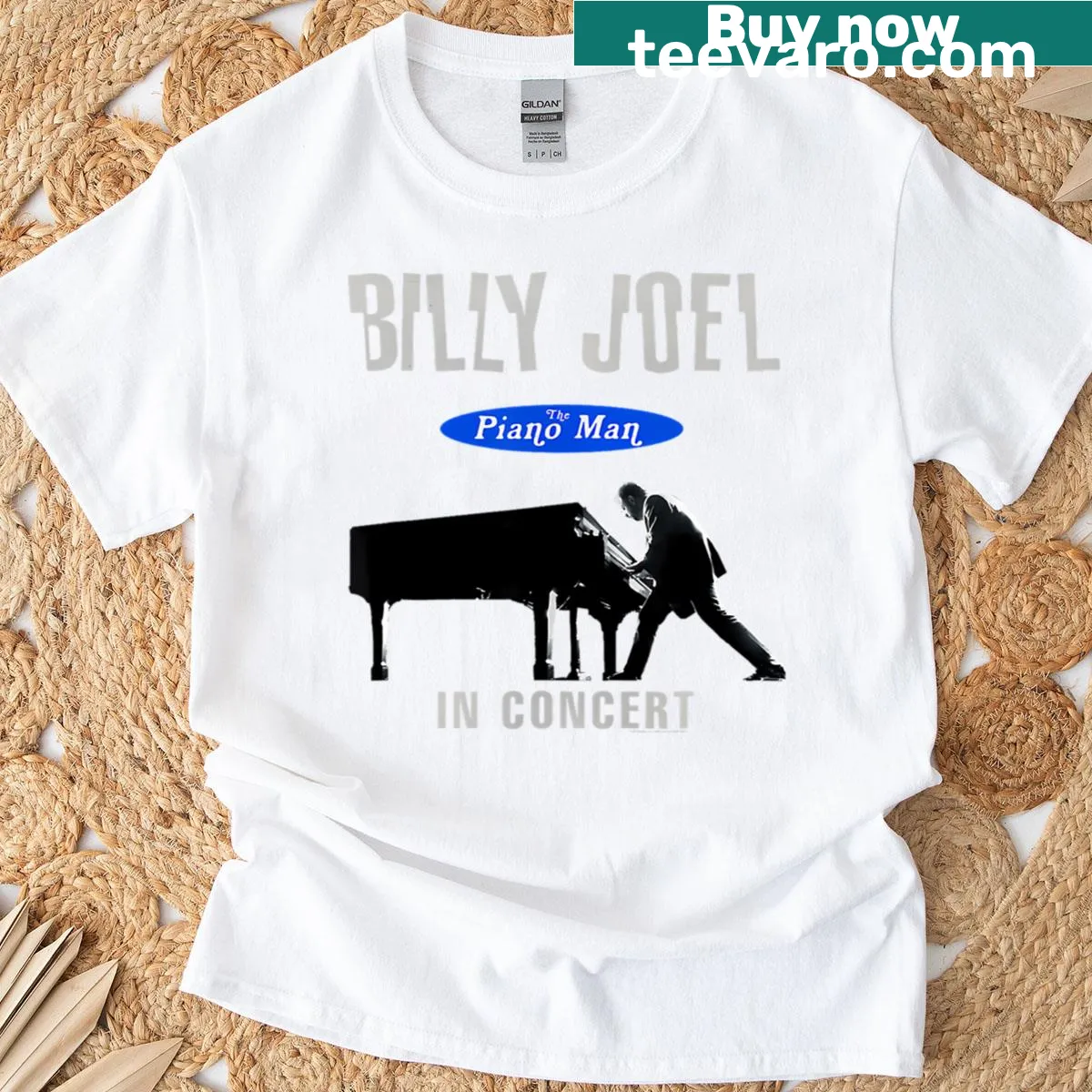 Retro piano music design on a men's t-shirt — on a men's t-shirt