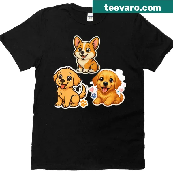 Charming oversized corgi dog t-shirt