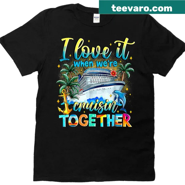 Matching family t-shirt with 'Cruise Squad 2025' text