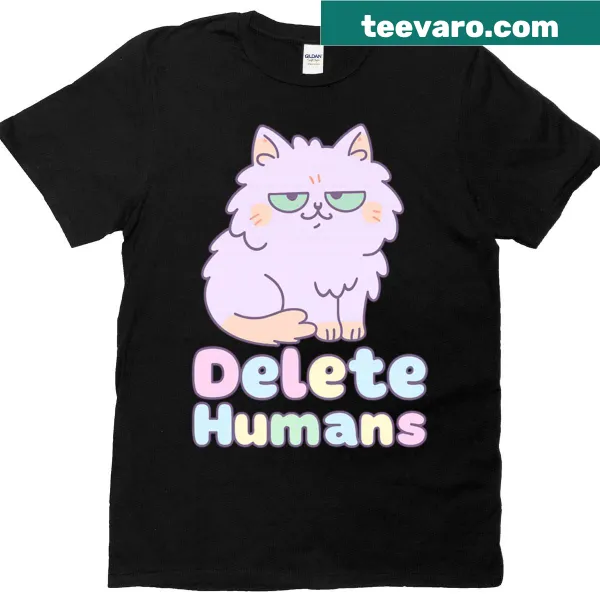 Sarcastic kawaii cat graphic T-shirt