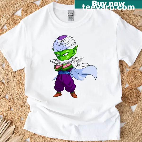 Illustration of Piccolo from Dragon Ball Z on T-shirt
