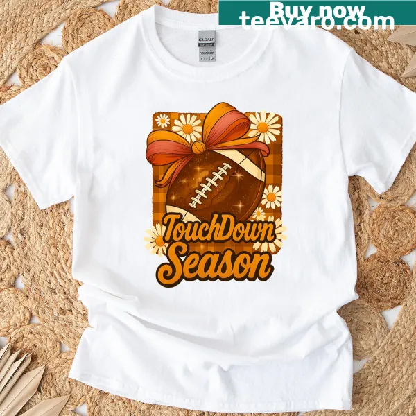 Vintage football themed game day T-shirt