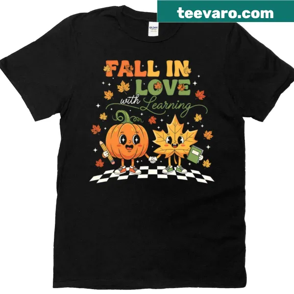 Inspirational typography on a learning-themed T-shirt.