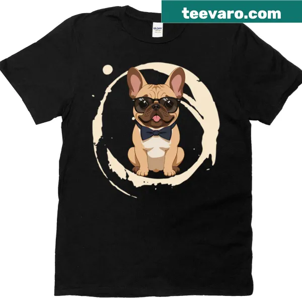 Cute French Bulldog t-shirt with humorous design
