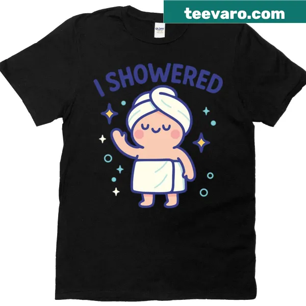Oversized t-shirt promoting self-care with cute text