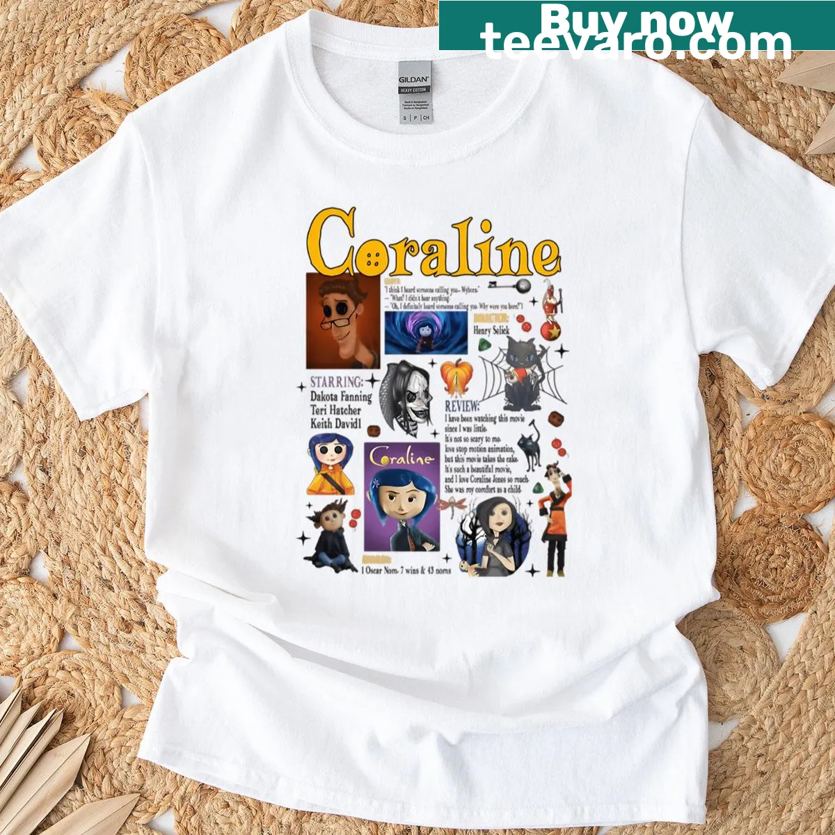 Cartoon horror-themed t-shirt with a humorous design for Halloween — on a men's t-shirt