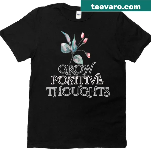 Botanical illustration t-shirt with a motivational design