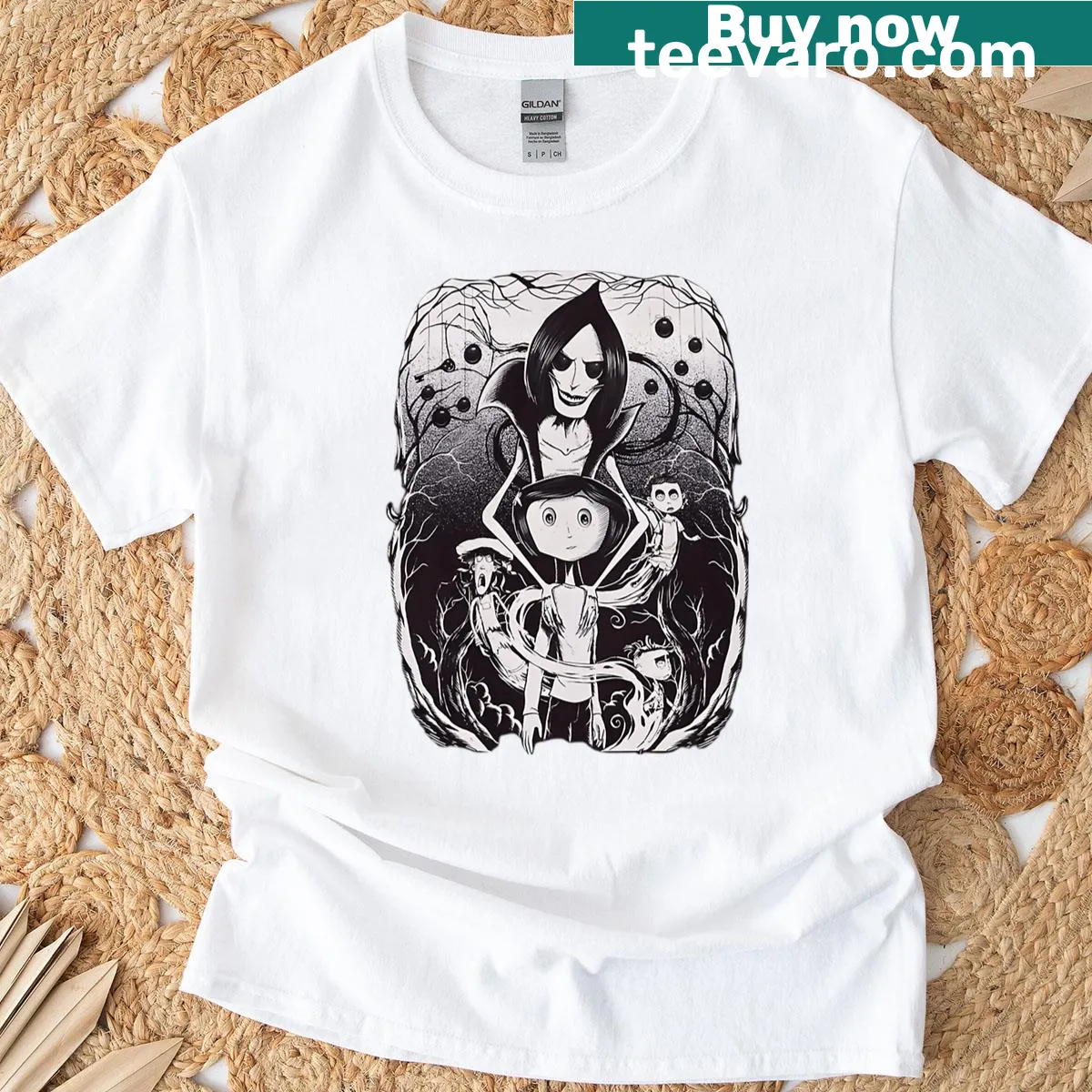 Vintage horror cartoon girl T-shirt — on a men's t-shirt
