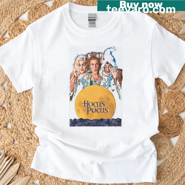 Whimsical t-shirt inspired by Hocus Pocus film with playful design