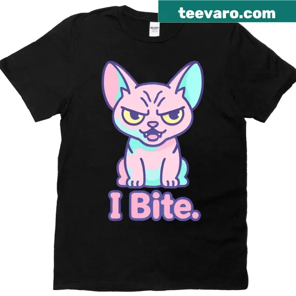 Kawaii Sphynx cat vector design on a cute t-shirt.