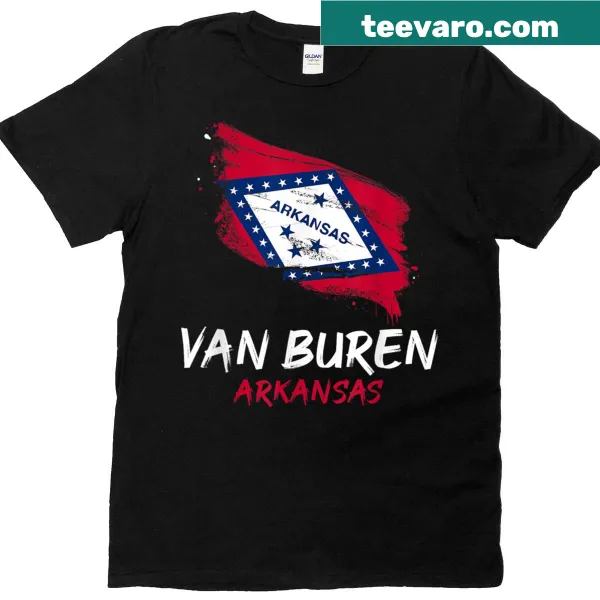 Vintage-style T-shirt celebrating Van Buren Arkansas