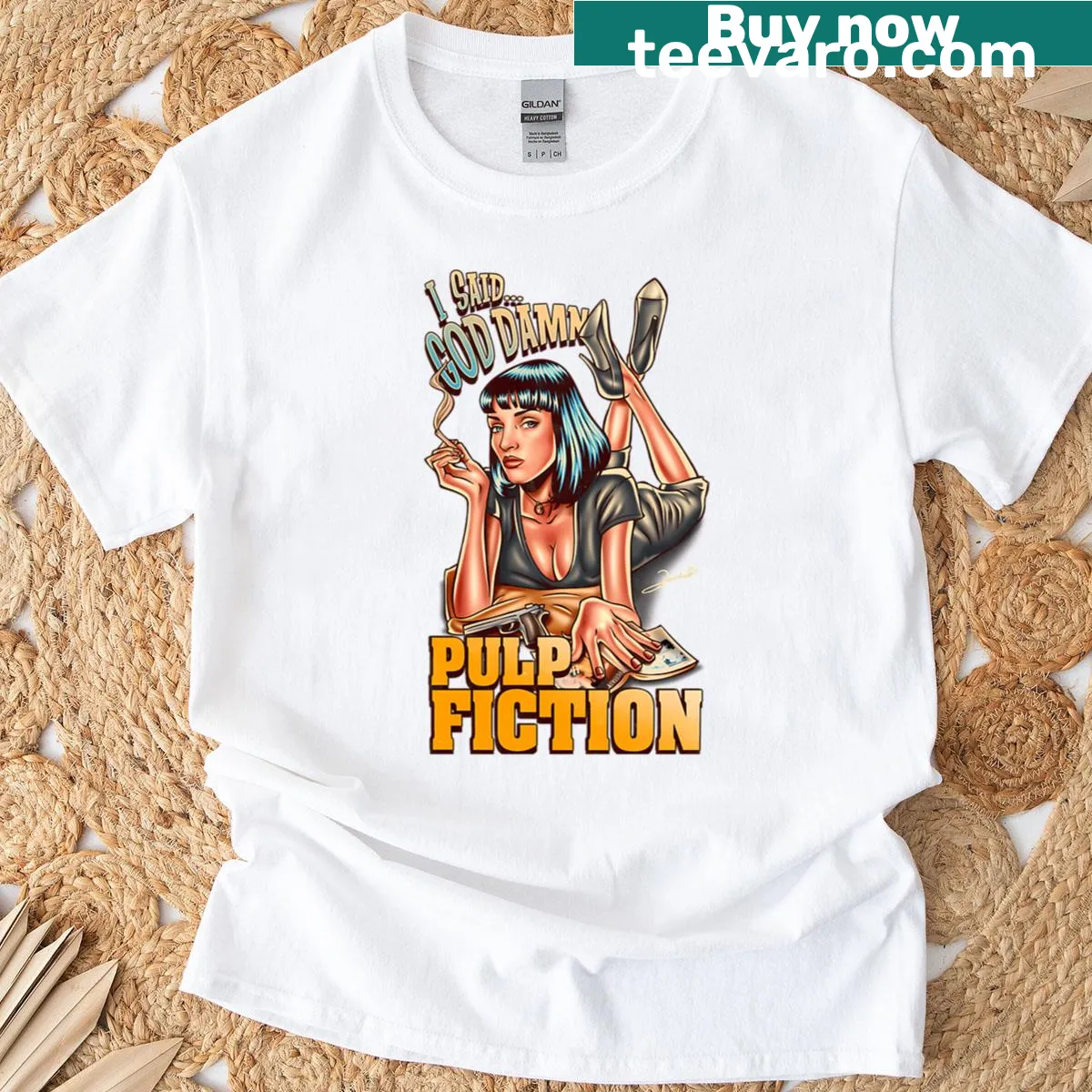 T-shirt with the phrase 'I Said Goddamn' printed boldly — on a men's t-shirt