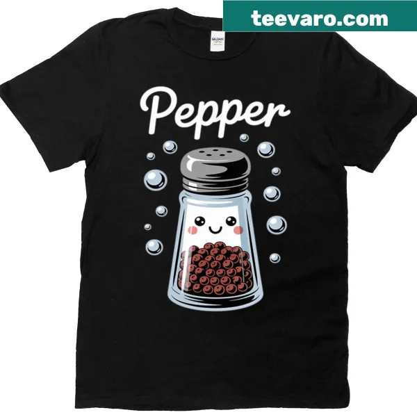 Cute Halloween shirt featuring Kawaii salt and pepper shakers