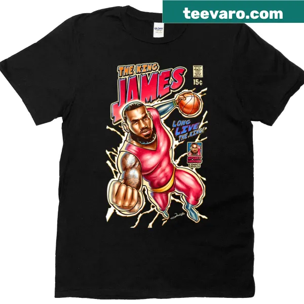 Tribute t-shirt featuring King James, basketball legend