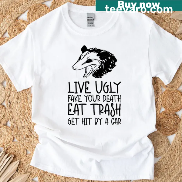 Edgy typography shirt with a humorous phrase