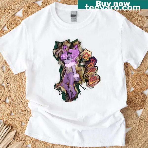 Vintage video game logo T-shirt with a distressed print