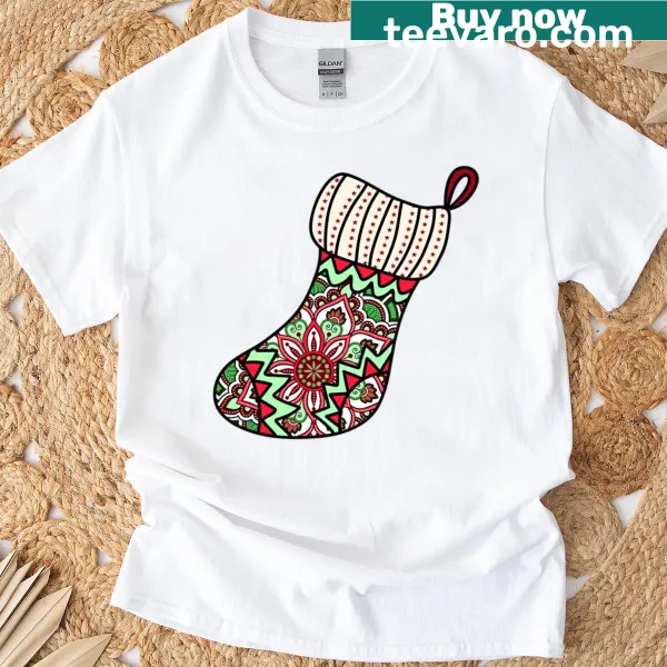 Cute Christmas stocking design with joyful holiday vibes