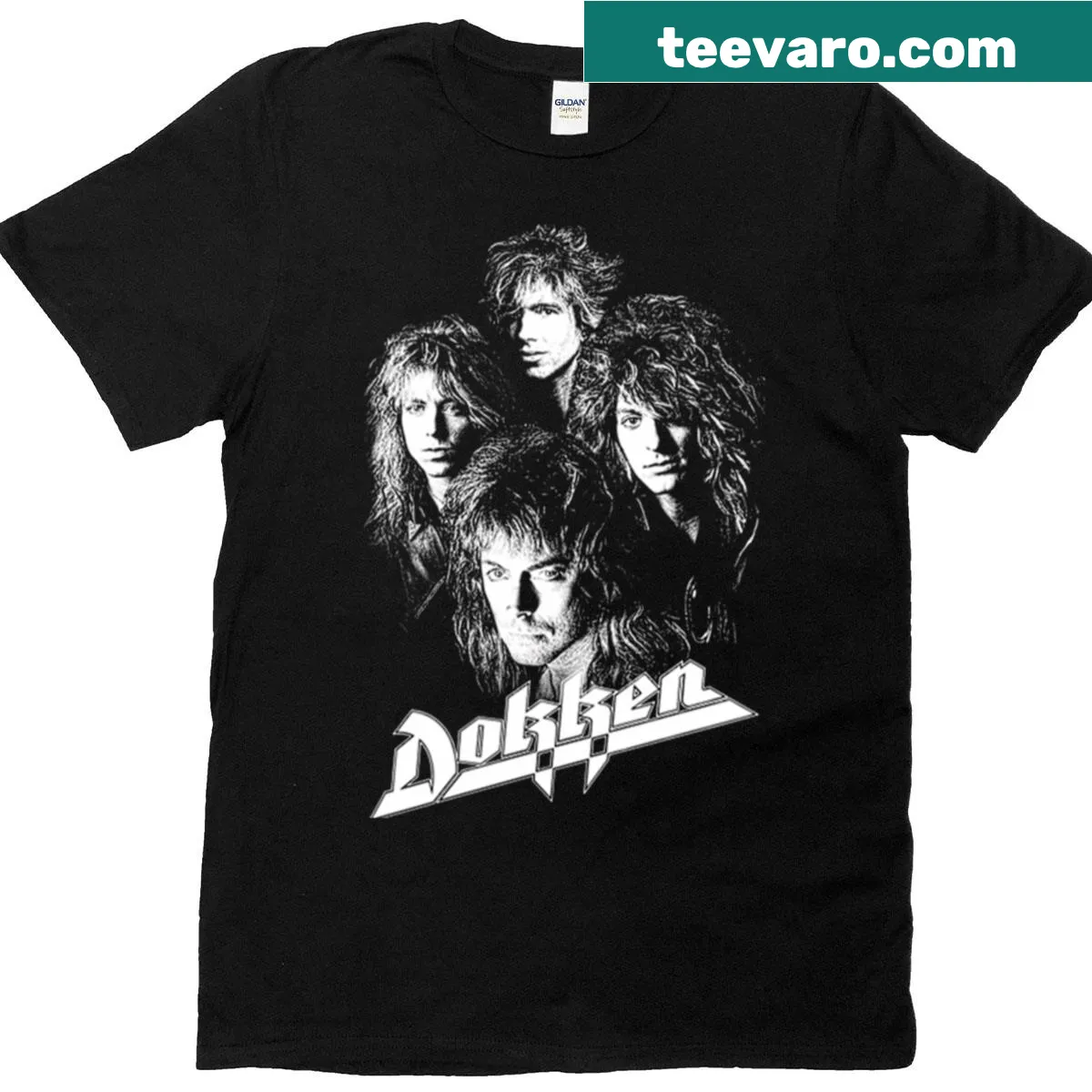 Vintage concert tour logo band t-shirt — on a men's t-shirt