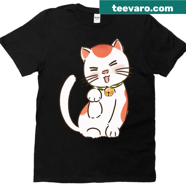 Kawaii cat t-shirt featuring an adorable feline design