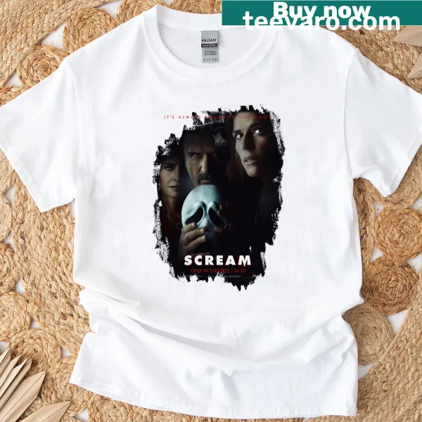 Cartoon design inspired by classic horror scream