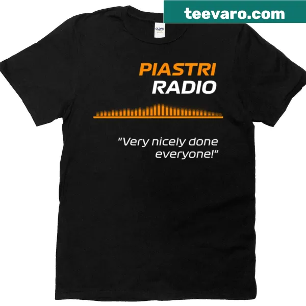 F1 t-shirt featuring Oscar Piastri radio call